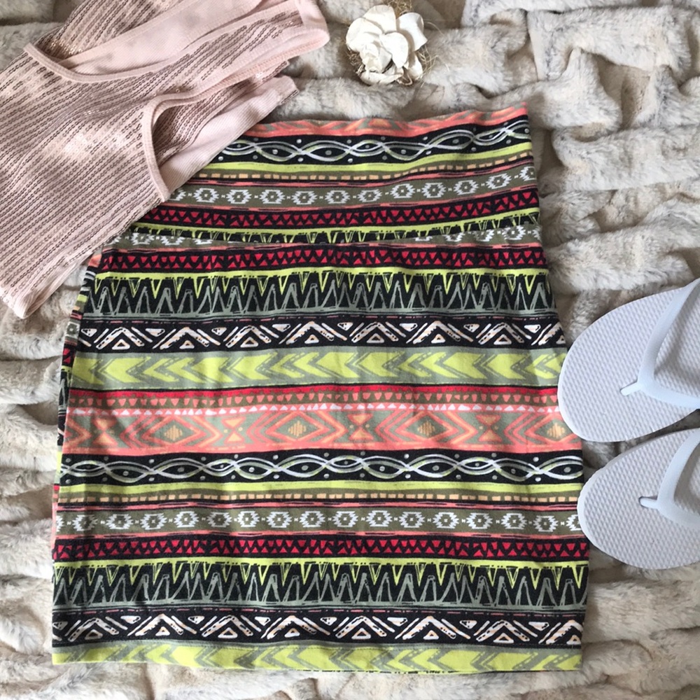 Charlotte Russe Mini Skirt / Tube Top stretch sz M